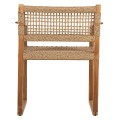 ARMCHAIR NARLEY FK9824 TEAK WOOD-SYNTHETIC ROPE IN NATURAL COLOR 60.5x52x76Hcm. ARMCHAIR NARLEY FK9824 TEAK WOOD-SYNTHETIC ROPE IN NATURAL COLOR 60.5x52x76Hcm.