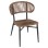 CHAIR EULO FK6049.03 ALUMINUM IN ANTHRACITE-SYNTHETIC RATTAN IN GREY 49x60x78Hcm