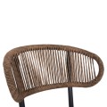 CHAIR EULO FK6049.03 ALUMINUM IN ANTHRACITE-SYNTHETIC RATTAN IN GREY 49x60x78Hcm CHAIR EULO FK6049.03 ALUMINUM IN ANTHRACITE-SYNTHETIC RATTAN IN GREY 49x60x78Hcm