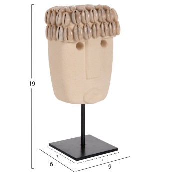 TABLE DECOR FACE FK4313 PARAS STONE IN BLACK METAL STAND 9x6x19Hcm. TABLE DECOR FACE FK4313 PARAS STONE IN BLACK METAL STAND 9x6x19Hcm.