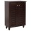 SHOE CABINET PROLLY FK9608.01 MELAMINE IN WENGE-2 DOORS-4 SHELVES 60x34x88Hcm.