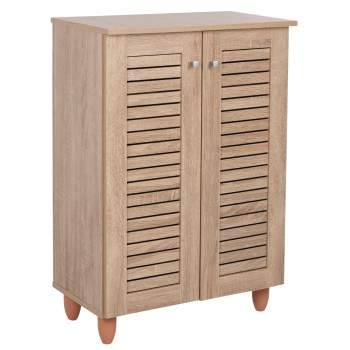SHOE CABINET PROLLY FK9608.02 MELAMINE IN SONAMA-2 DOORS-4 SHELVES 60x34x88Hcm.