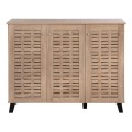 SHOE CABINET PRODY FK9610.02 MELAMINE IN SONAMA 3 DOORS 115x34x89Hcm. SHOE CABINET PRODY FK9610.02 MELAMINE IN SONAMA 3 DOORS 115x34x89Hcm.