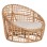ARMCHAIR-NEST ENTO FK9814 RATTAN IN NATURAL SHADE-BEIGE CUSHION 85x75x67Hcm.