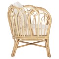 ARMCHAIR ESTOR FK9817 RATTAN IN NATURAL-WHITE CUSHION--B'RATED 78x75x92Hcm. ARMCHAIR ESTOR FK9817 RATTAN IN NATURAL-WHITE CUSHION--B'RATED 78x75x92Hcm.