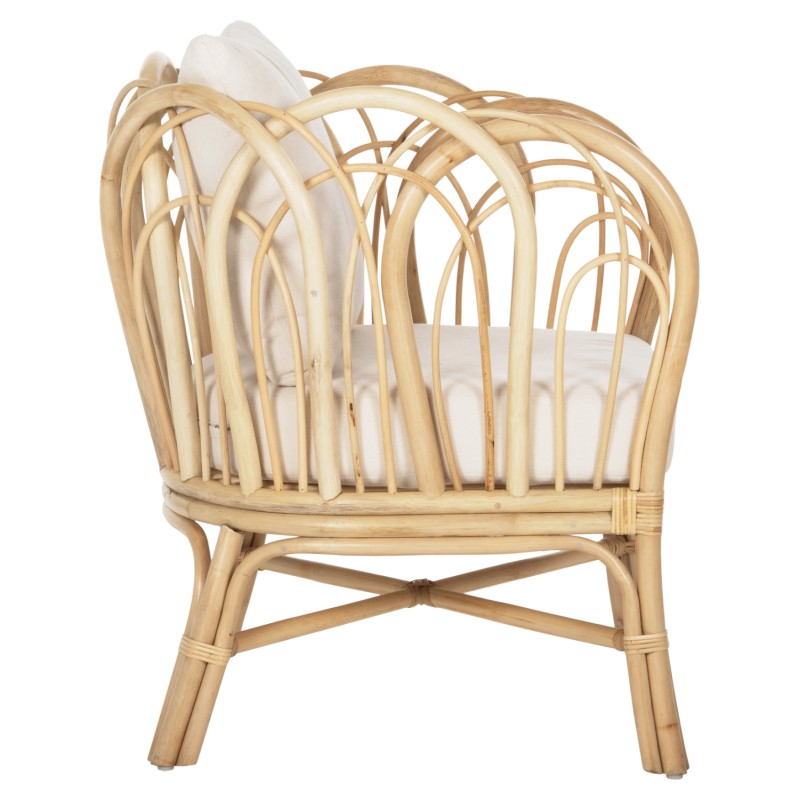 ARMCHAIR ESTOR FK9817 RATTAN IN NATURAL-WHITE CUSHION--B'RATED 78x75x92Hcm. ARMCHAIR ESTOR FK9817 RATTAN IN NATURAL-WHITE CUSHION--B'RATED 78x75x92Hcm.