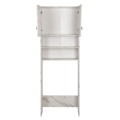 WASHING MACHINE FURNITURE TERRY FK9122.12 WITH CABINET & SHELVES MELAMINE WHITE MARBLE 64Χ29Χ181Hcm. WASHING MACHINE FURNITURE TERRY FK9122.12 WITH CABINET & SHELVES MELAMINE WHITE MARBLE 64Χ29Χ181Hcm.