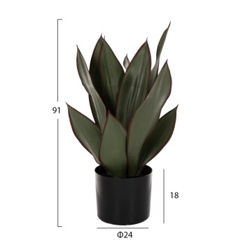 DECORATIVE SYNTHETIC PLANT IN POT FK7996 BROADLEAF SANSEVIERIA Φ14x12-51Υεκ. DECORATIVE SYNTHETIC PLANT IN POT FK7996 BROADLEAF SANSEVIERIA Φ14x12-51Υεκ.