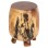 SIDE STOOL BOZZO FK9762 SUAR WOOD IN NATURAL Φ34x46Hcm.