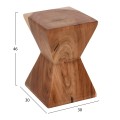 SIDE STOOL ANVIL FK9756 SUAR WOOD IN NATURAL  30x30x46Hcm.