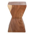SIDE STOOL ANVIL FK9756 SUAR WOOD IN NATURAL  30x30x46Hcm.