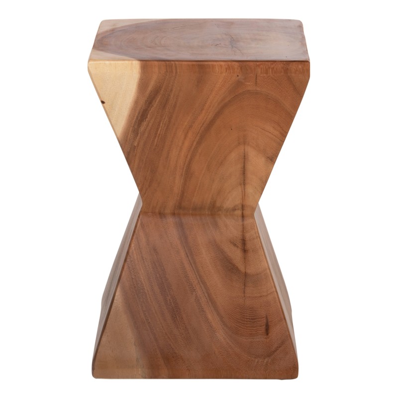 SIDE STOOL ANVIL FK9756 SUAR WOOD IN NATURAL  30x30x46Hcm.