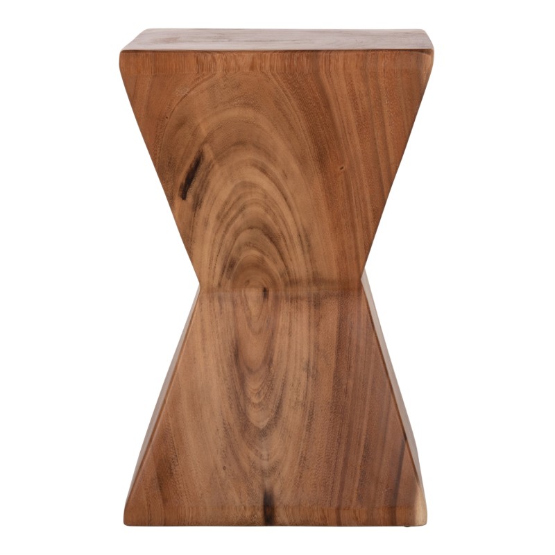 SIDE STOOL ANVIL FK9756 SUAR WOOD IN NATURAL  30x30x46Hcm.