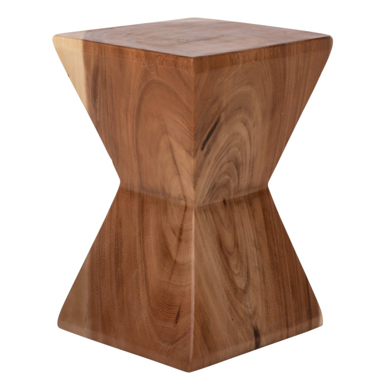 SIDE STOOL ANVIL FK9756 SUAR WOOD IN NATURAL  30x30x46Hcm.