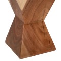 SIDE STOOL ANVIL FK9756 SUAR WOOD IN NATURAL  30x30x46Hcm.