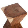 SIDE STOOL ANVIL FK9756 SUAR WOOD IN NATURAL  30x30x46Hcm.
