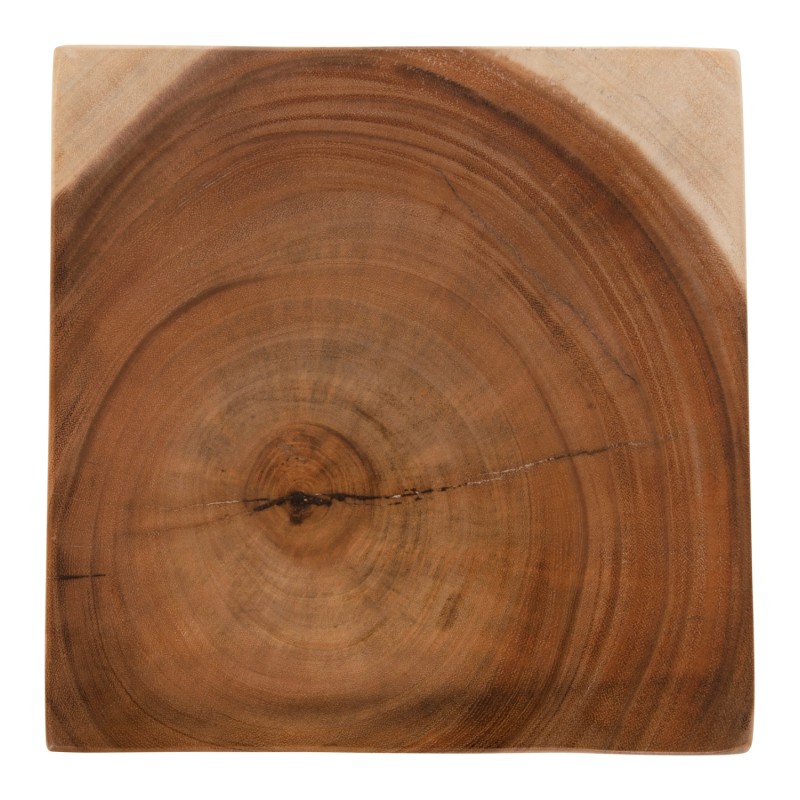 SIDE STOOL ANVIL FK9756 SUAR WOOD IN NATURAL  30x30x46Hcm.