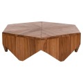 COFFEE TABLE HEXAGON FK9790 TEAK WOOD IN NATURAL--B'RATED 114x99x34Hcm. COFFEE TABLE HEXAGON FK9790 TEAK WOOD IN NATURAL--B'RATED 114x99x34Hcm.