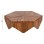 COFFEE TABLE HEXAGON FK9790 TEAK WOOD IN NATURAL--B'RATED 114x99x34Hcm.