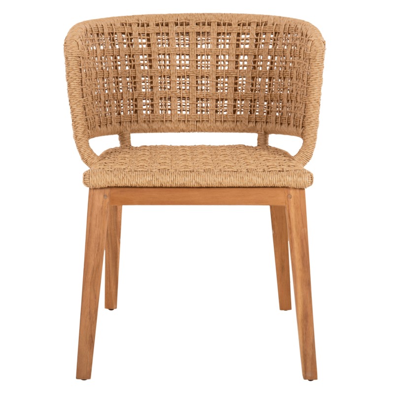 ARMCHAIR INDOORS FARLEY FK9827 TEAK WOOD-SYNTHETIC ROPE-NATURAL COLOR 58x59x72Hcm. ARMCHAIR INDOORS FARLEY FK9827 TEAK WOOD-SYNTHETIC ROPE-NATURAL COLOR 58x59x72Hcm.