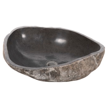 STONE SINK CARVED GREY COLOR 55x44x16Ηcm. FK4193