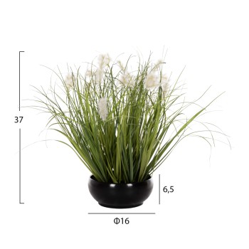 DECORATIVE SYNTHETIC PLANT IN POT FK4027 GRASS 37H cm. DECORATIVE SYNTHETIC PLANT IN POT FK4027 GRASS 37H cm.