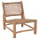 CHAIR INDOOR LONDER FK5986 TEAK WOOD AND SYNTHETIC RATTAN 63x77x77Hcm.
