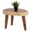 COFFEE TABLE DOMPU FK9630 SOLID SUAR WOOD 8cm THICK TABLETOP 66x44x46Hcm.