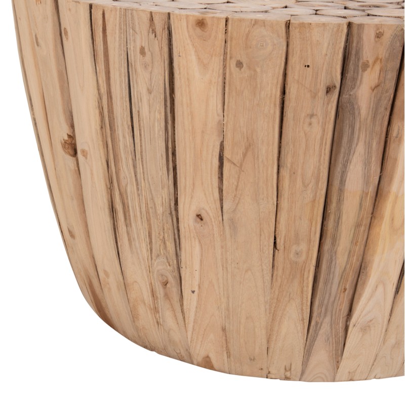 COFFEE TABLE FK9804 TEAK WOOD IN NATURAL Φ80x46Hcm. COFFEE TABLE FK9804 TEAK WOOD IN NATURAL Φ80x46Hcm.