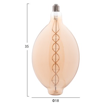 LIGHT BULB FK4051.02 LED FILAMENT 8W E27 3000K TEA COLOR DIMMABLE LIGHT BULB FK4051.02 LED FILAMENT 8W E27 3000K TEA COLOR DIMMABLE