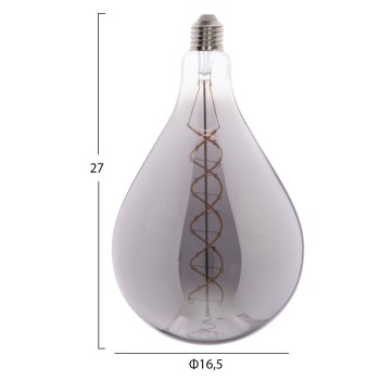 LIGHT BULB FK4052.03 LED FILAMENT 8W E27 3000K SMOKE COLOR DIMMABLE LIGHT BULB FK4052.03 LED FILAMENT 8W E27 3000K SMOKE COLOR DIMMABLE