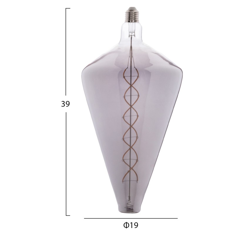 LIGHT BULB FK4054.03 LED FILAMENT 8W E27 3000K SMOKE COLOR DIMMABLE LIGHT BULB FK4054.03 LED FILAMENT 8W E27 3000K SMOKE COLOR DIMMABLE