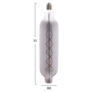 LIGHT BULB FK4055.03 JHD-NW7775 LED FILAMENT 8W E27 3000K SMOKE COLOR DIMMABLE LIGHT BULB FK4055.03 JHD-NW7775 LED FILAMENT 8W E27 3000K SMOKE COLOR DIMMABLE
