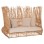 SOFA OUTDOORS ZEPHYR FK5988 RATTAN CANES IN NATURAL-CUSHION SET IN BEIGE 200x120x142Hcm.