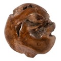 FLOOR DECORATION CLEM FK9654 SPHERE MADE OF SOLID TEAK WOOD-SMALL SIZE Φ30cm.