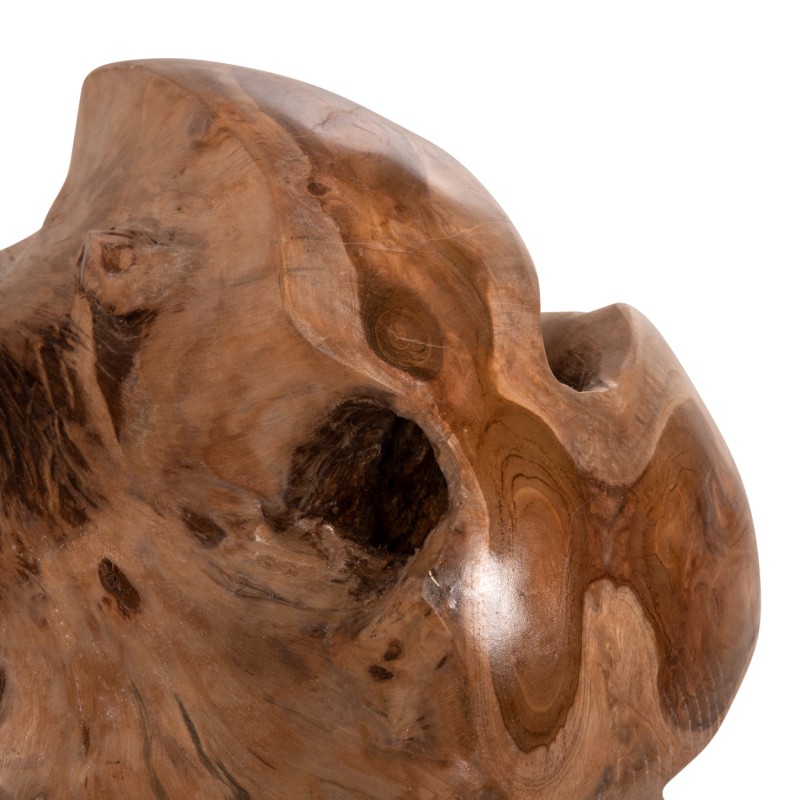 FLOOR DECORATION CLEM FK9654 SPHERE MADE OF SOLID TEAK WOOD-SMALL SIZE Φ30cm.