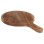 CUTTING BOARD ROUND FK4292 TEAK WOOD IN NATURAL-WITH HANGING HOLE AND HANDLE 23x35x2Hcm.