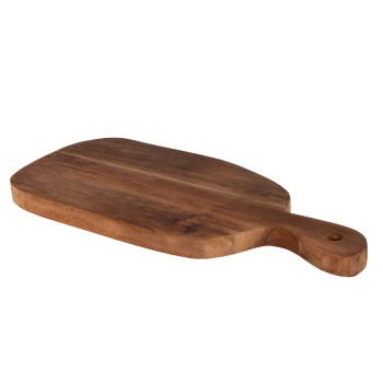 CUTTING BOARD IN NORMAL SHAPE FK4290 TEAK WOOD IN NATURAL- HANGING HOLE AND HANDLE 19x43,5x2Hcm.