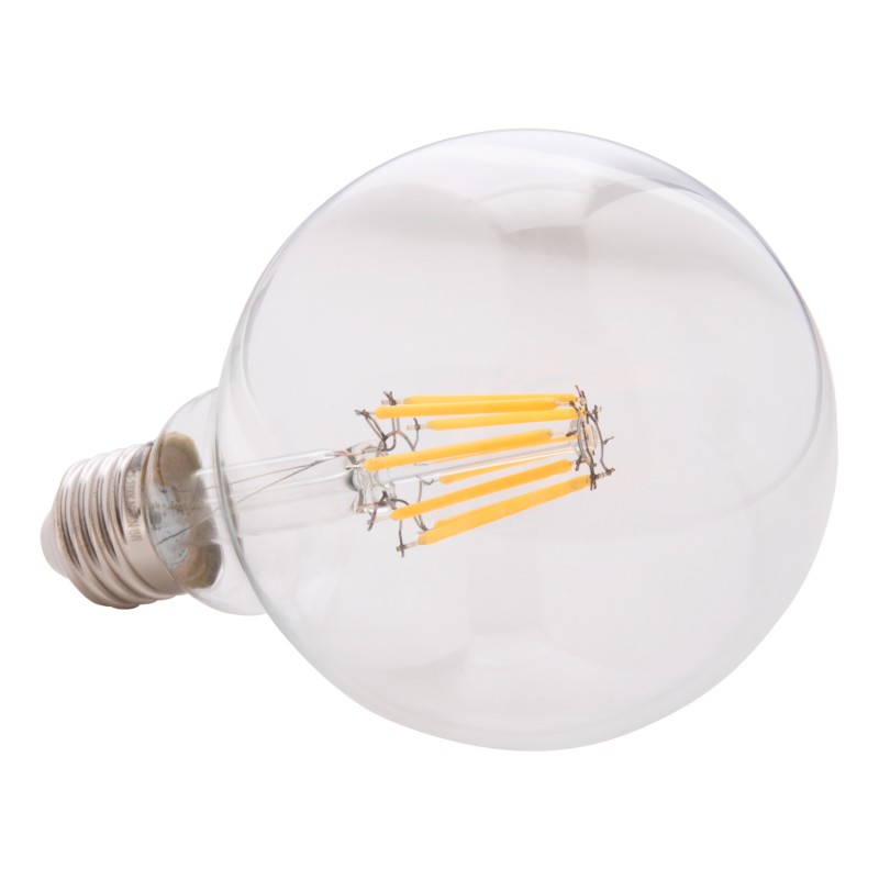 LIGHT BULB FK4050.01 GLOBO LED FILAMENT 8W E27 2700K CLEAR DIMMABLE LIGHT BULB FK4050.01 GLOBO LED FILAMENT 8W E27 2700K CLEAR DIMMABLE
