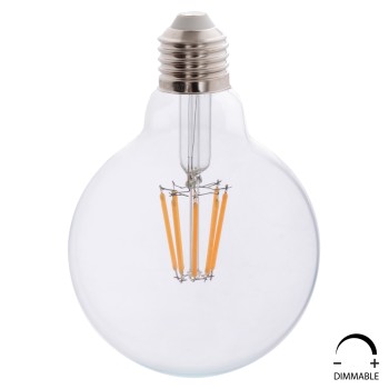 LIGHT BULB FK4050.01 GLOBO LED FILAMENT 8W E27 3000K CLEAR DIMMABLE