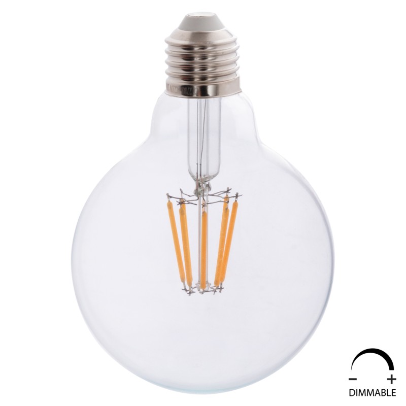LIGHT BULB FK4050.01 GLOBO LED FILAMENT 8W E27 2700K CLEAR DIMMABLE LIGHT BULB FK4050.01 GLOBO LED FILAMENT 8W E27 2700K CLEAR DIMMABLE