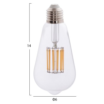 LIGHT BULB FK4189.01 LED FILAMENT 12W E27 2700K CLEAR LIGHT BULB FK4189.01 LED FILAMENT 12W E27 2700K CLEAR