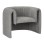 ARMCHAIR RIKER FK9682.01 METAL FRAME-GREY BOUCLE FABRIC 92x74x69Hcm.