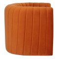 ARMCHAIR RIKER FK9682.05 METAL FRAME-ORANGE VELVET 92x74x69Hcm.
