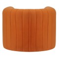 ARMCHAIR RIKER FK9682.05 METAL FRAME-ORANGE VELVET 92x74x69Hcm.