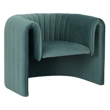 ARMCHAIR RIKER FK9682.06 METAL FRAME-MINT VELVET 92x74x69Hcm.