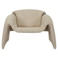 ARMCHAIR LAFORGE FK9679.03 BEIGE BOUCLE FABRIC-METAL FRAME 100x83x66Hcm. ARMCHAIR LAFORGE FK9679.03 BEIGE BOUCLE FABRIC-METAL FRAME 100x83x66Hcm.