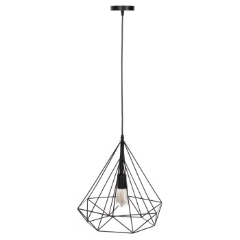 CEILING PENDANT LAMP FK4040 BLACK METAL CAP 25x22x123Hcm.