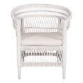 ARMCHAIR MALAWI FK9635.02 MAHOGANY WOOD WITH RATTAN IN WHITE--B'RATED 80x70x86Hcm. ARMCHAIR MALAWI FK9635.02 MAHOGANY WOOD WITH RATTAN IN WHITE--B'RATED 80x70x86Hcm.