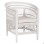 ARMCHAIR MALAWI FK9635.02 MAHOGANY WOOD WITH RATTAN IN WHITE--B'RATED 80x70x86Hcm.
